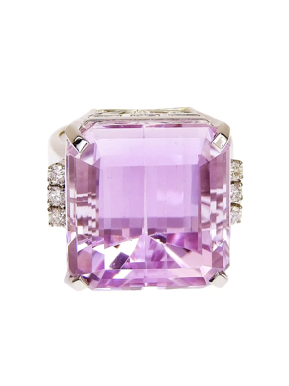 Selection Jewelry プラチナクンツァイトスクエアリング